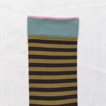 Load image into Gallery viewer, Bonne Maison |  Stripe Socks in Absinth
