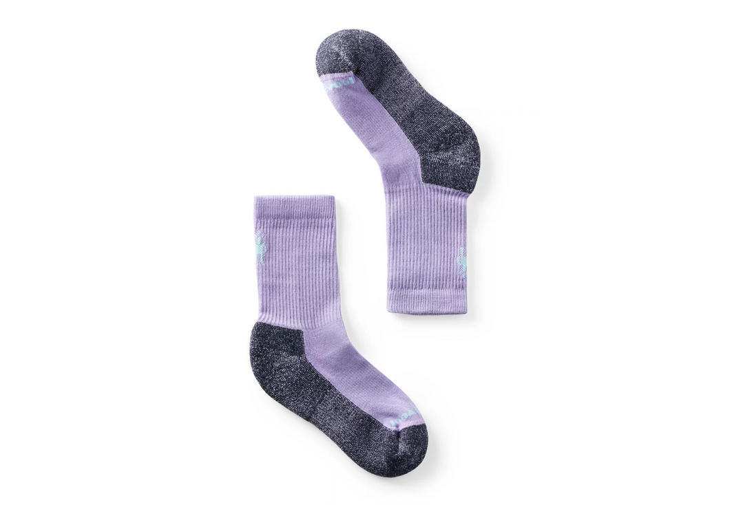 Smartwool | Kids' Hike Light Cushion Crew Socks in Ultra Violet