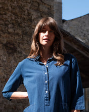 Load image into Gallery viewer, BIBICO | Tara Short Shirt Dress in Blue Denim

