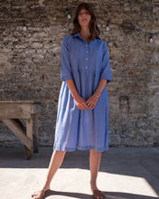 Load image into Gallery viewer, BIBICO | Bea Shirt Dress in Little Blue Check
