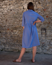Load image into Gallery viewer, BIBICO | Bea Shirt Dress in Little Blue Check

