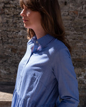 Load image into Gallery viewer, BIBICO | Bea Shirt Dress in Little Blue Check
