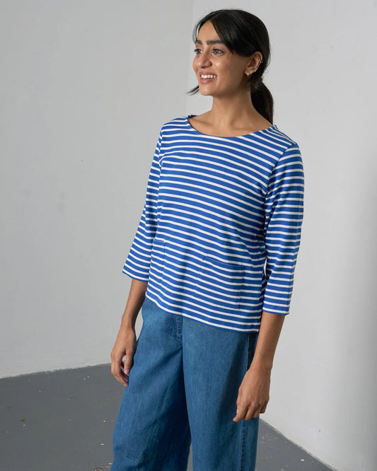 Classic Sailor Tee in Blue Stripe