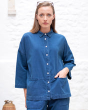 Load image into Gallery viewer, BIBICO | Anya Relaxed Blouse in Denim
