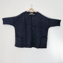 Load image into Gallery viewer, Cut Loose | One Size Boiled Wool Zip Jacket in Bluemoon
