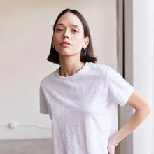 Load image into Gallery viewer, It Is Well | Boxy Cotton Crop Tee in Salt
