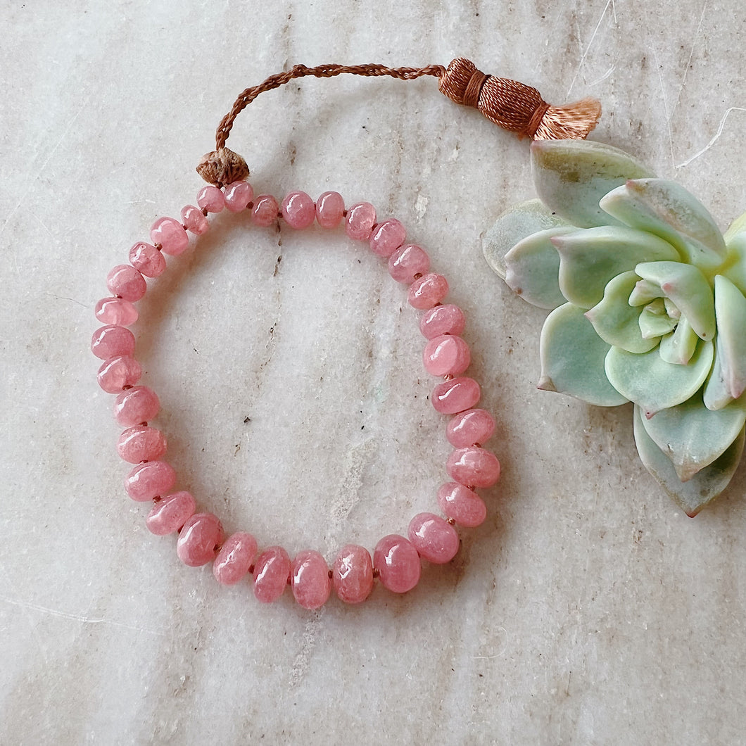 Lena Skadegard | Rhodochrosite Tassel Bracelet
