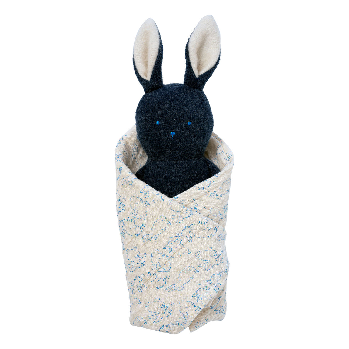 Plush Bunny Rattle & Burp Cloth