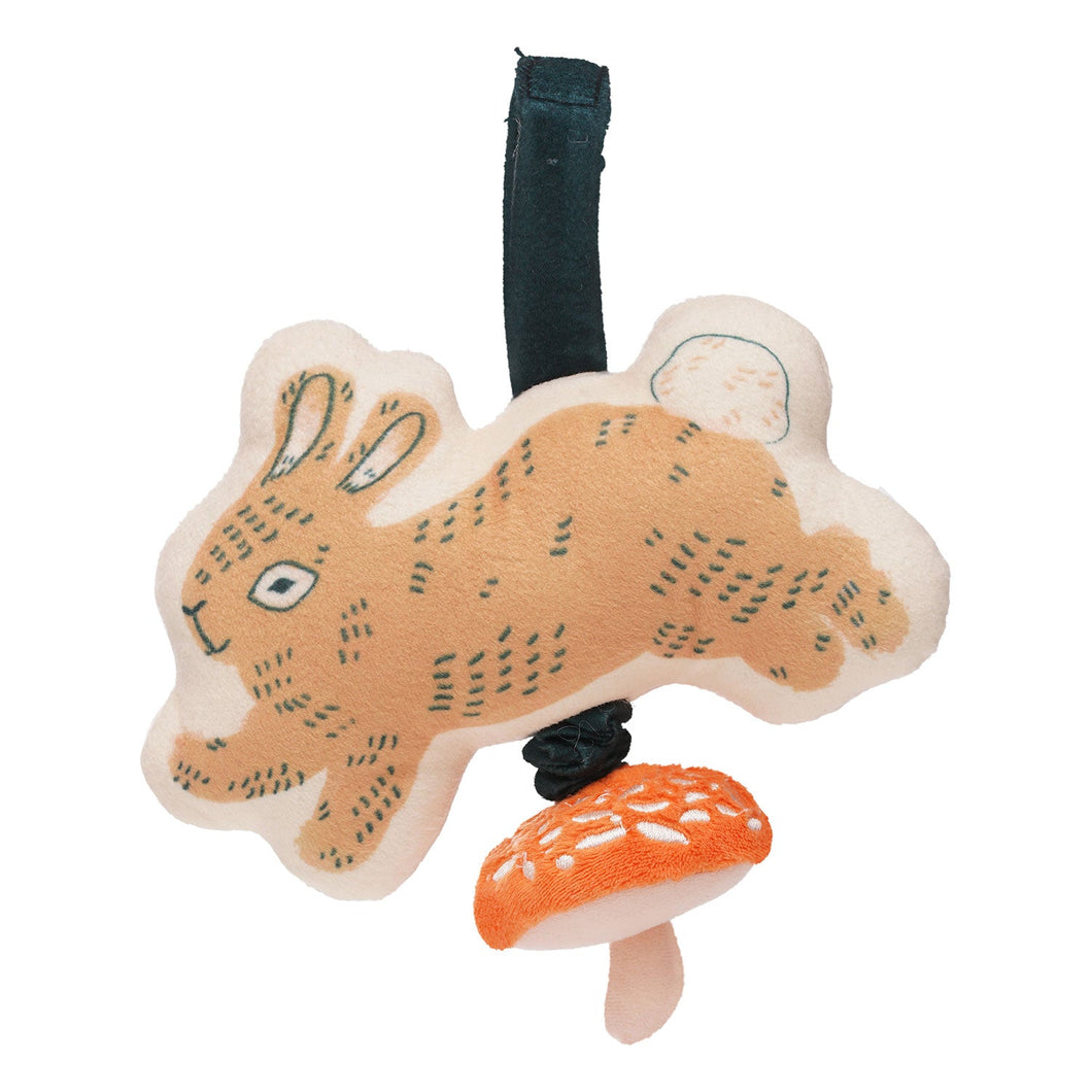Manhattan Toy | Button Bunny Pull Musical Take Along Toy