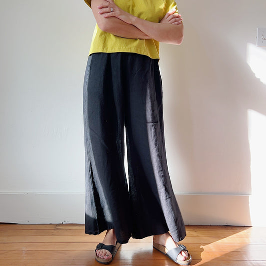Bryn Walker | Linen Osca Pant in Black