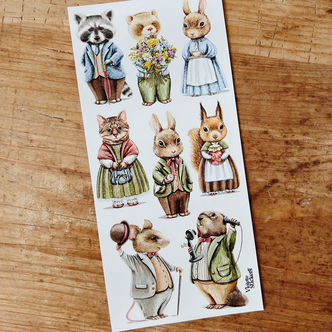 Violette Stickers | Cottage Creatures