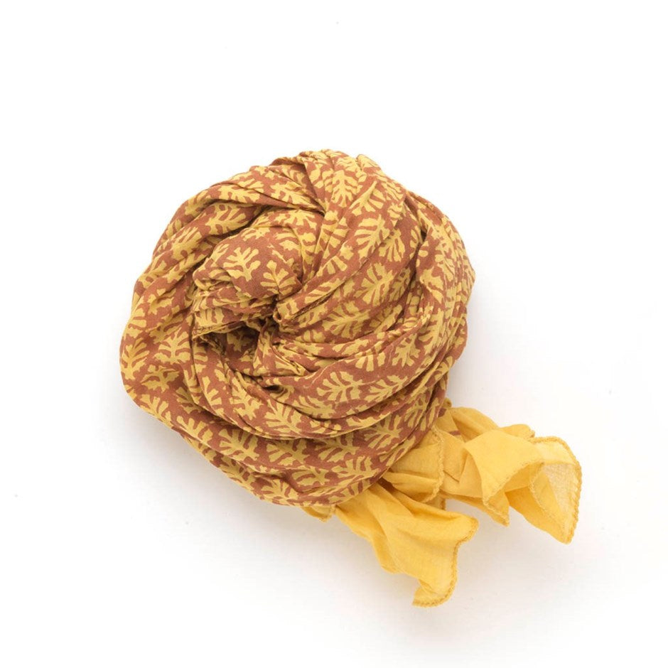Bandana | Curry Ochre Leaves of Grass