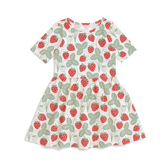 Alberta Dress in Strawberry Print