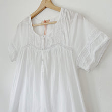 Load image into Gallery viewer, Short Sleeve Lace Embroidered Nightgown
