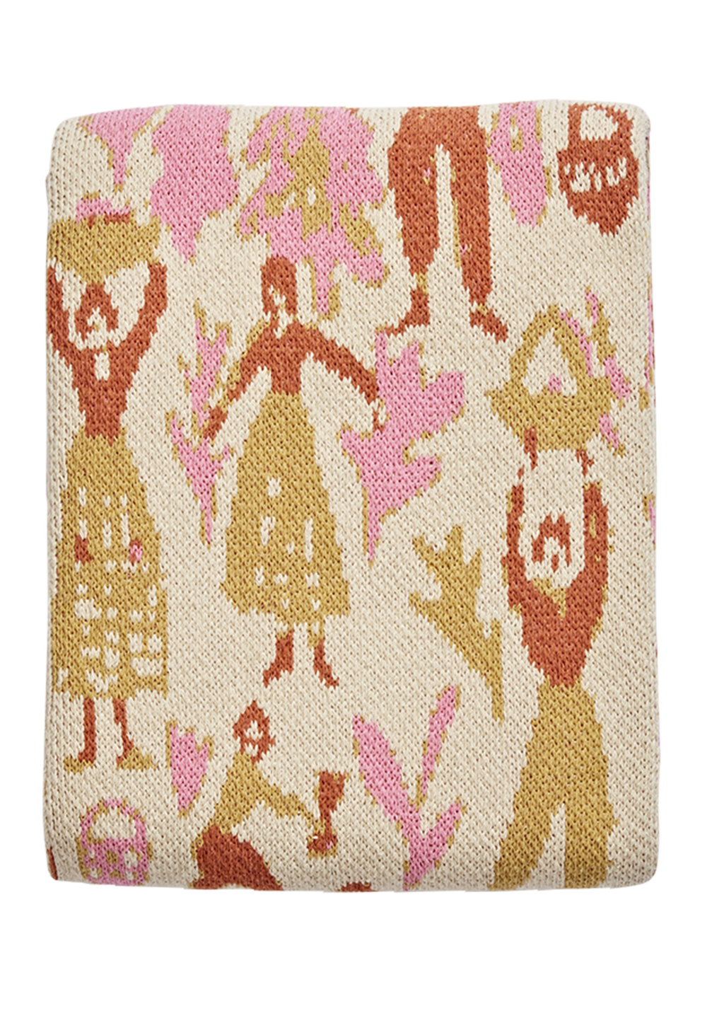 Swiss Fields Baby Blanket in Carnation