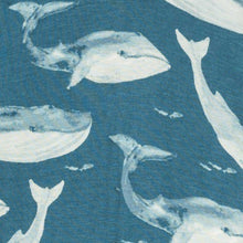 Load image into Gallery viewer, Milkbarn | Lovey in Blue Whale Print
