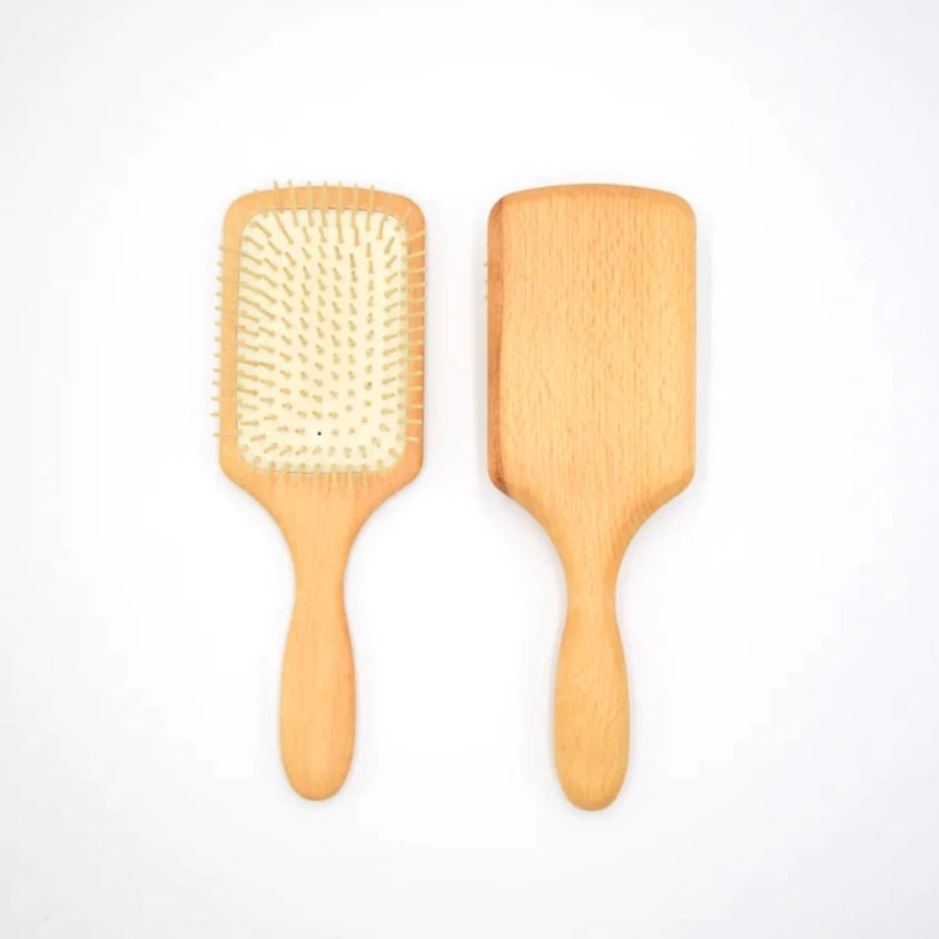 Paddle Hair Brush with Wooden Pins