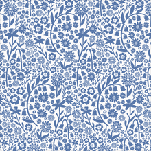 Load image into Gallery viewer, Winter Water Factory | Lausanne Dress in Delft Blue Dutch Floral
