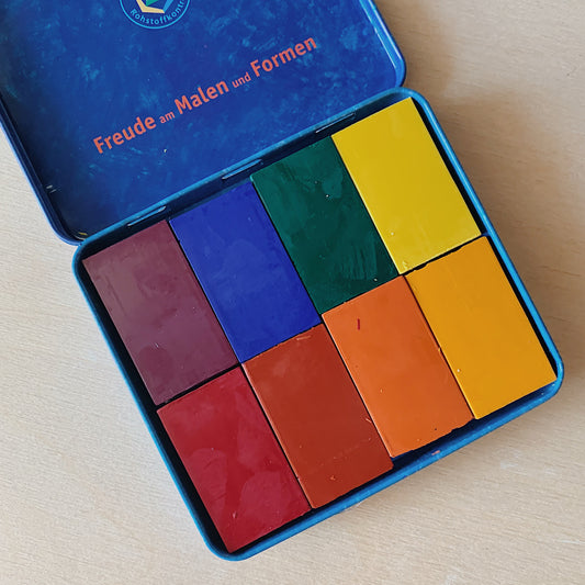 Stockmar | Set of 8 Beeswax Block Crayons in Waldorf Colors