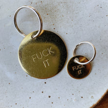 Load image into Gallery viewer, Chaparral | Large Fuck It Keychain
