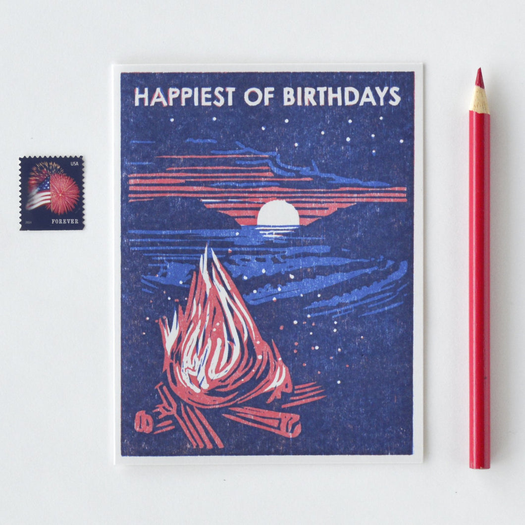 Happiest of Birthdays Campfire Card