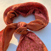 Load image into Gallery viewer, Bandana | Lace Flower in Orange Clay
