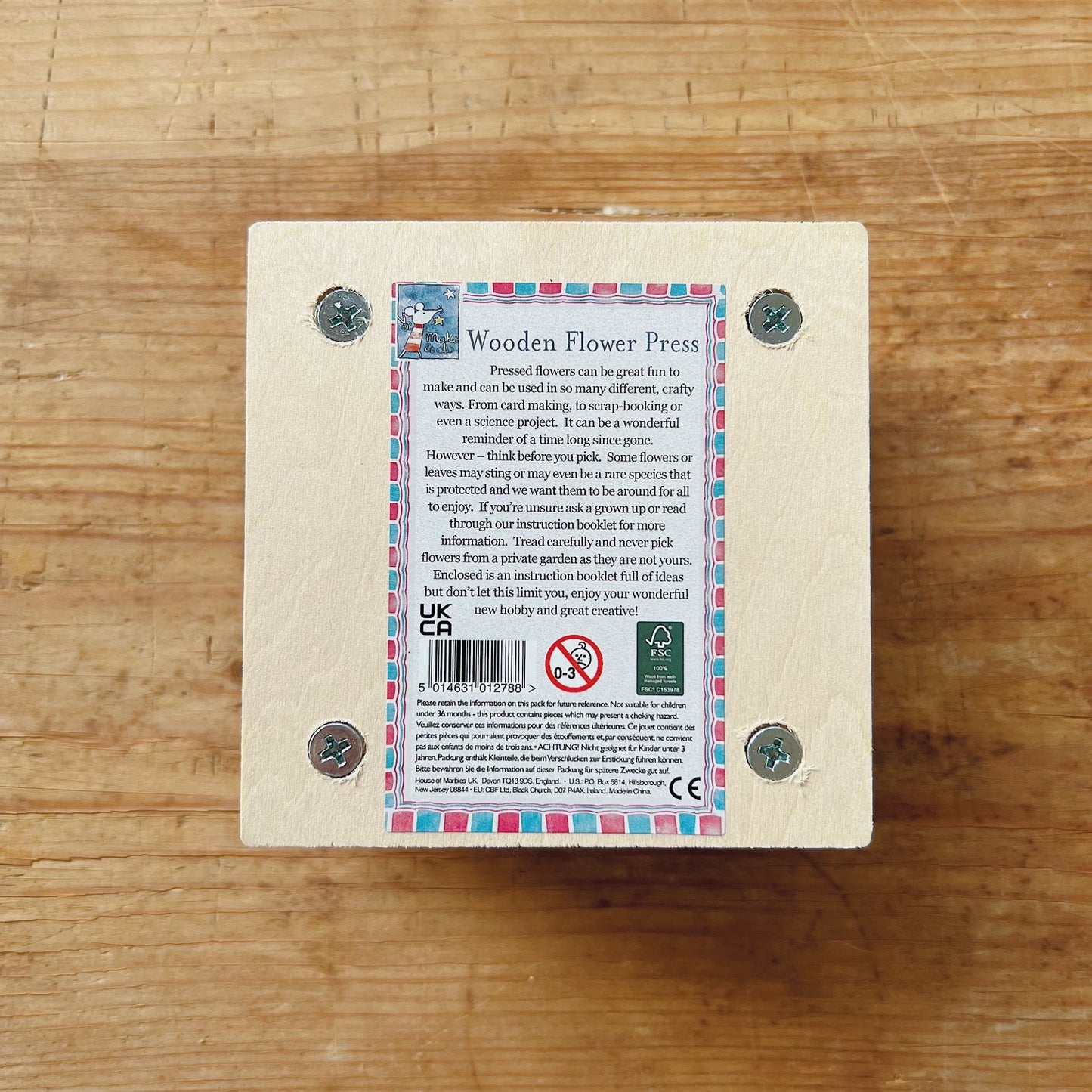 Mini Wooden Flower Press