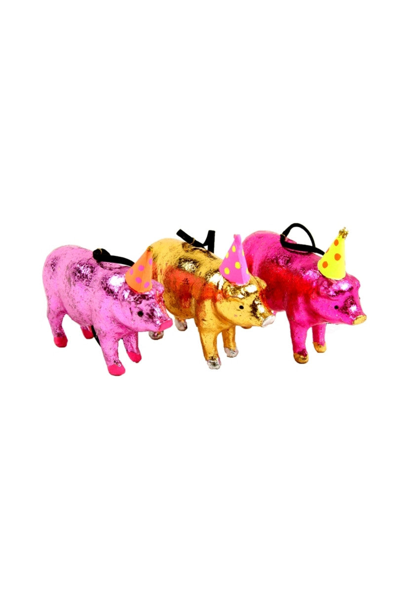 Party Pig Ornaments