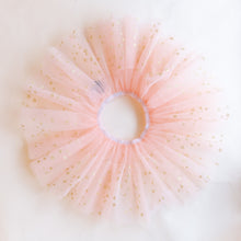 Load image into Gallery viewer, overhead view of blush star tutu
