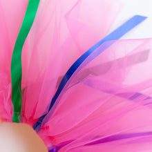 Load image into Gallery viewer, detail of fuchsia ribbon tutu

