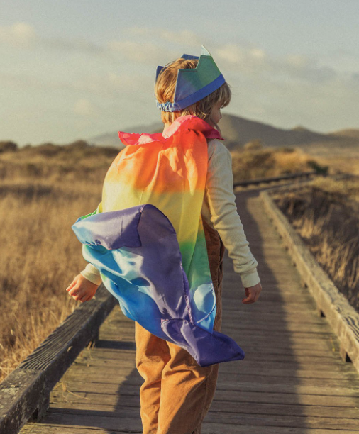 enchanted playsilk cape seen on model