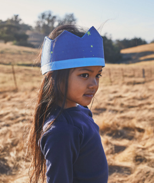 sarah's silks starry night crown seen on model