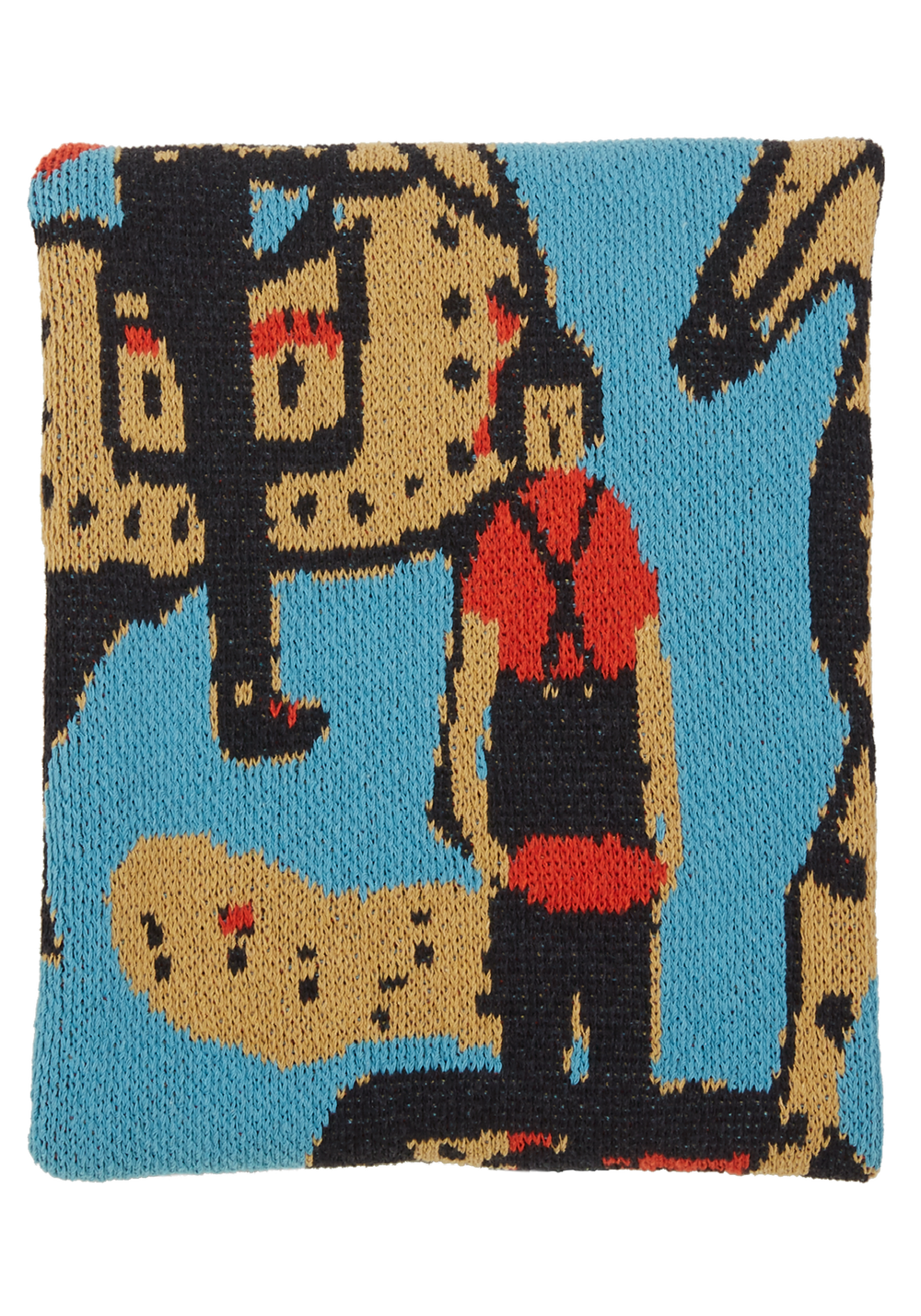 Cowboys Baby Blanket in Turquoise