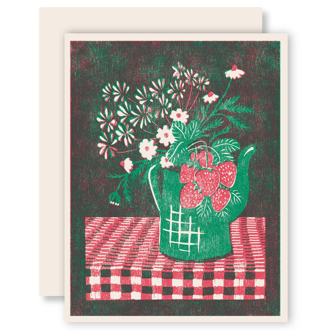 Strawberry Bouquet Card