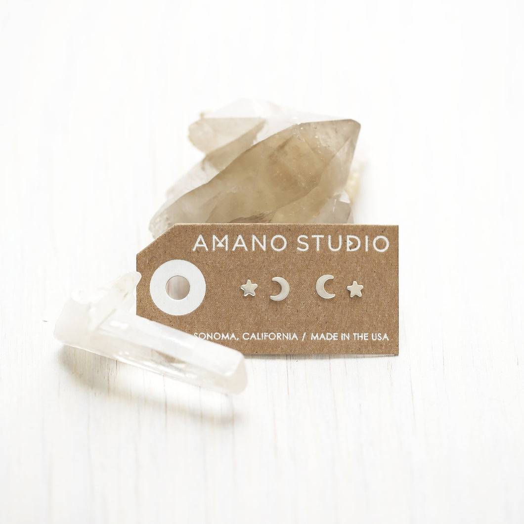 Amano Studio | Night Sky Stud Combo in Silver