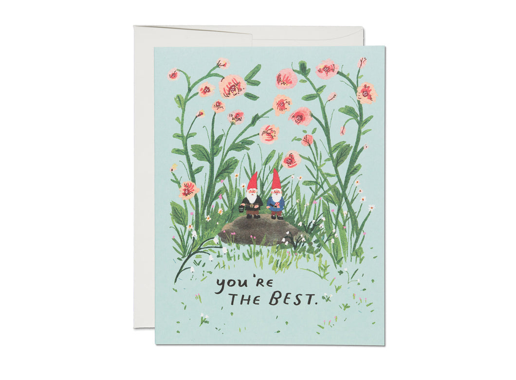 You're the Best Garden Gnomes Card
