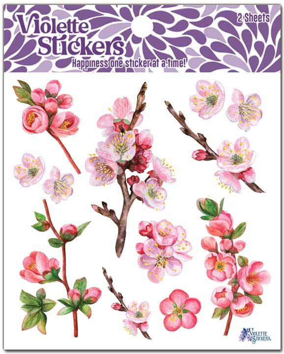Violette Stickers | Cherry Blossoms
