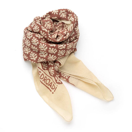 Leaves of Grass Bandana in Umber
