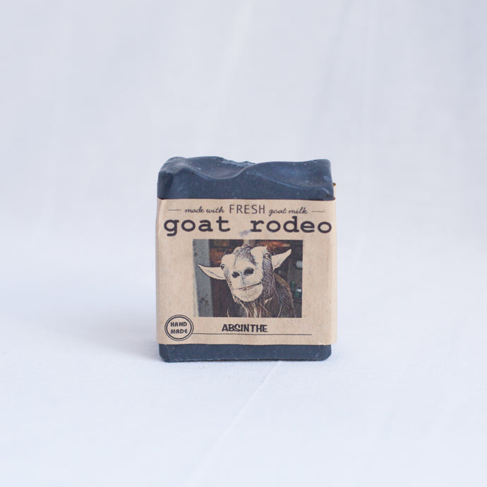 front view goat rodeo absinthe soap from los angeles